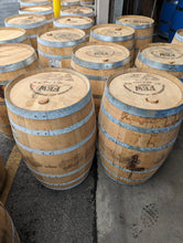 30 Gallon whiskey Barrels grouped