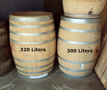 Large 320 Liters (84 gal) and 300 Liters (79 gal) used hogshead wine barrels