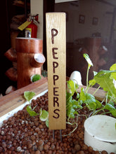 Wine Barrel Pepper Plant Sign