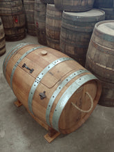 30 Gallon Whiskey Barrel Ice Chest with Rope Handle