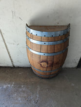 30 Gallon Vertical Half Whiskey Barrel