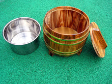 Wooden Barrel Rice Storage Container