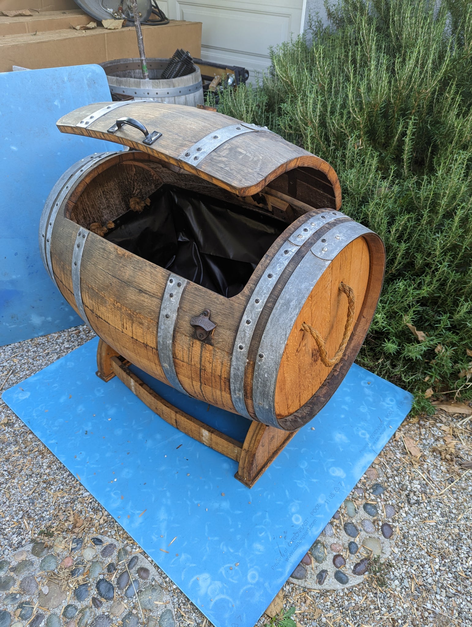 Ice Chest Display Rental Model Side View