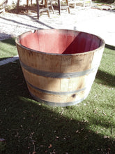 Half wine barrel - as-is, no sanding, no finish