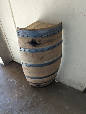 Vertical Quarter Cut Wine Barrel
