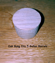 Oak Bung fits 5 Gallon Barrels