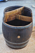 Wine Barrel - 3-level planter, stain an oil