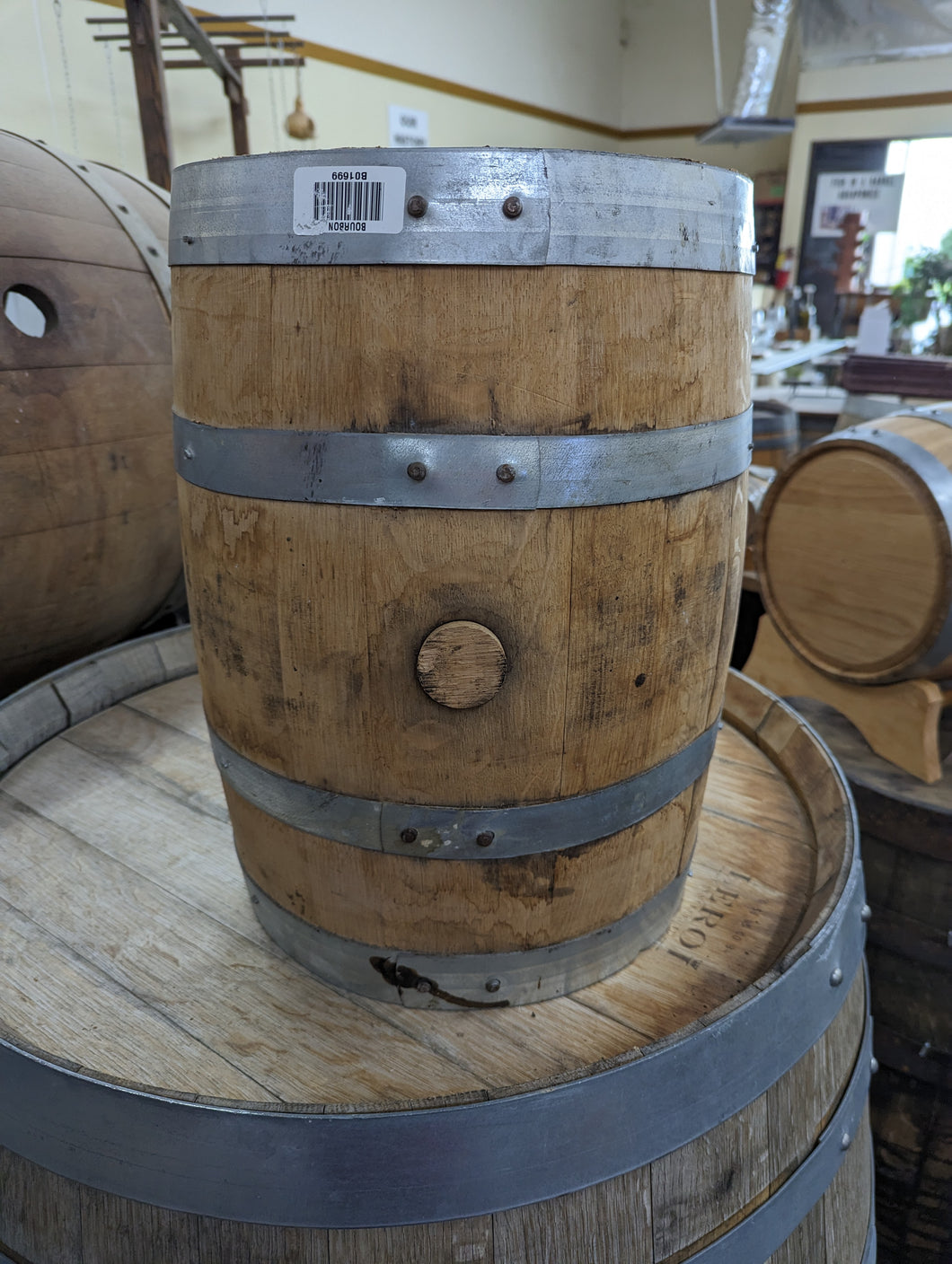 New (Never Used) 5 Gallon White Oak Barrel