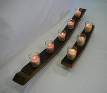 Wine Barrel Valley Style Candleholder, 5 candles, 3 candles