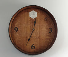 Wine Barrel End Arabic Numeral Clock