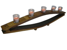 Wine Barrel Reflection Style Candleholder, 5 votive candles