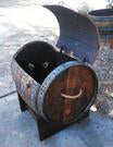 Wine Barrel Ice Chest - open