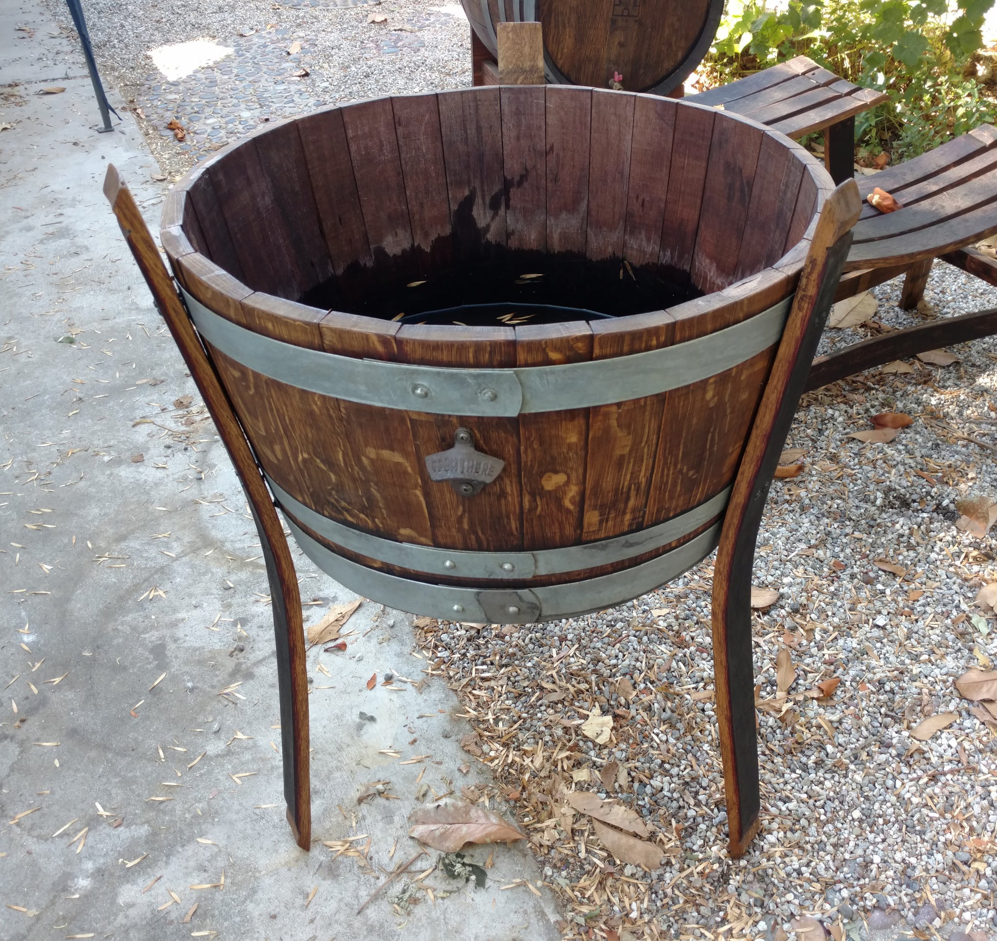 Wine Barrel Ice Cooler