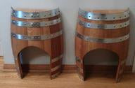 Small Wine Barrel Model Train Tunnel Twins