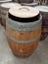 Wine Barrels - Trash Can Open Lid