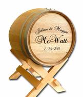 Gift Card Wine Barrel Personalized