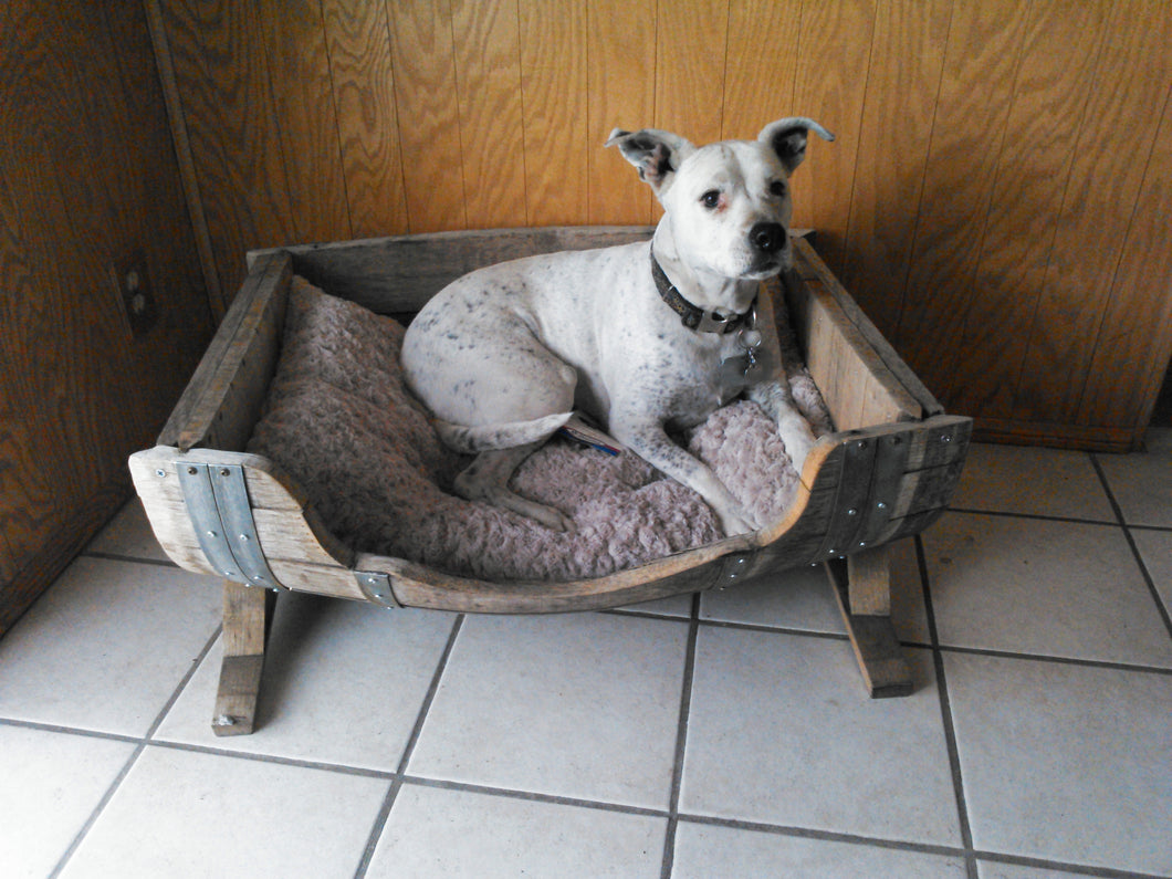 Wine Barrel Horizontal Pet Bed