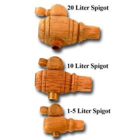 Small Barrel Wood Spigots for 1 - 20 Liters