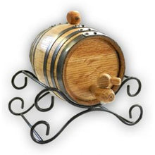 Small Barrel Wrought Iron Stand
